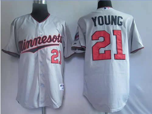 Minnesota Twins #21 Young Grey Jerseys,We sell and wholesale Minnesota Twins #21 Young Grey Jerseys on line form chian!
