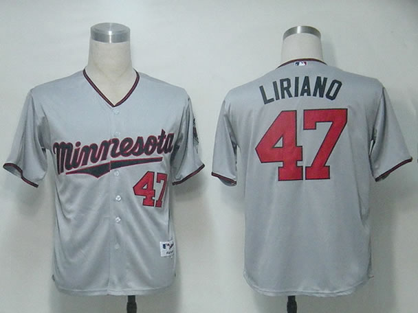Minnesota Twins #47 Liriano Grey Jerseys,We sell and wholesale Minnesota Twins #47 Liriano Grey Jerseys on line form chian!