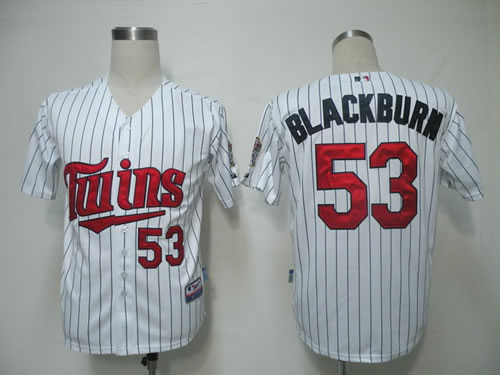 Minnesota Twins #53 Blackburn White(blue strip) Cool Base Jerseys,We sell and wholesale Minnesota Twins #53 Blackburn White(blue strip) Cool Base Jerseys on line form chian!