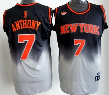 New York Knicks #7 Carmelo Anthony Black And Gray Fadeaway Fashion Jerseys,We sell and wholesale New York Knicks #7 Carmelo Anthony Black And Gray Fadeaway Fashion Jerseys on line form chian!