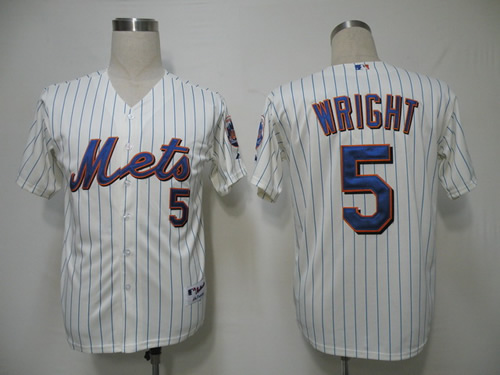 New York Mets #5 Wright White Strip Jerseys,We sell and wholesale New York Mets #5 Wright White Strip Jerseys on line form chian!