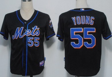 New York Mets #55 Young Black Jerseys,We sell and wholesale New York Mets #55 Young Black Jerseys on line form chian!