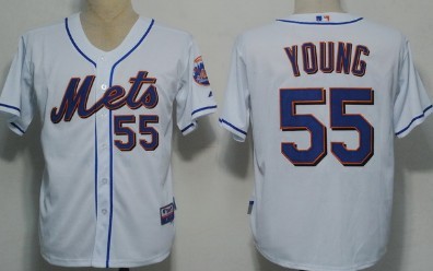 New York Mets #55 Young White Jersey,We sell and wholesale New York Mets #55 Young White Jersey on line form chian!