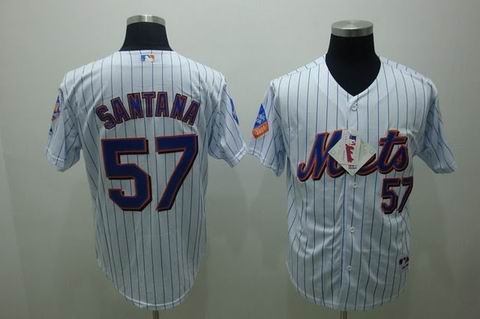 New York Mets #57 Johan Santana white blue strip Jerseys,We sell and wholesale New York Mets #57 Johan Santana white blue strip Jerseys on line form chian!