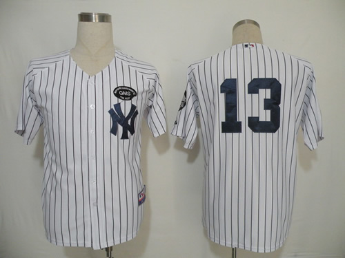 New York Yankees #13 Alex Rodriguez white with GMS patch Jerseys.,We sell and wholesale New York Yankees #13 Alex Rodriguez white with GMS patch Jerseys. on line form chian!