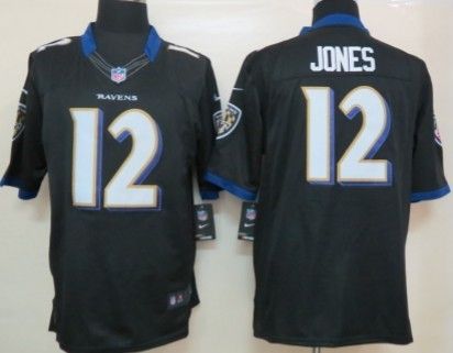 Nike Limited Baltimore Ravens #12 Jacoby Jones Black Jerseys,We sell and wholesale Nike Limited Baltimore Ravens #12 Jacoby Jones Black Jerseys on line form chian!
