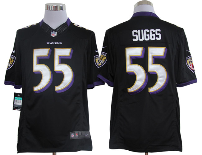 Nike Limited Baltimore Ravens #55 Terrell Suggs Black Jerseys,We sell and wholesale Nike Limited Baltimore Ravens #55 Terrell Suggs Black Jerseys on line form chian!