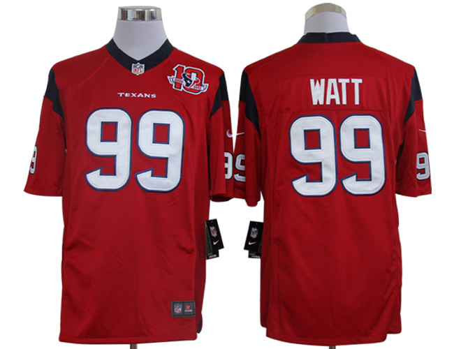 Nike Limited Houston Texans #99 J.J. Watt Red 10TH Jerseys,We sell and wholesale Nike Limited Houston Texans #99 J.J. Watt Red 10TH Jerseys on line form chian!