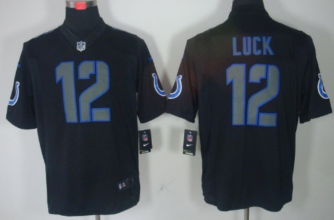 Nike Limited Indianapolis Colts #12 Andrew Luck Black Impact Jerseys,We sell and wholesale Nike Limited Indianapolis Colts #12 Andrew Luck Black Impact Jerseys on line form chian!