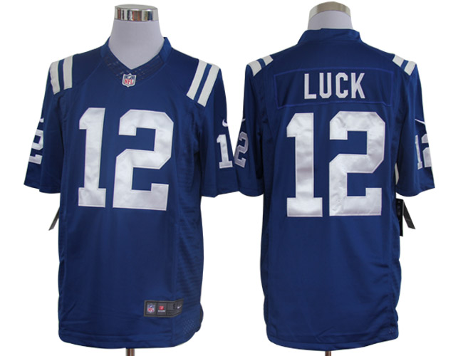 Nike Limited Indianapolis Colts #12 Andrew Luck Blue Jerseys,We sell and wholesale Nike Limited Indianapolis Colts #12 Andrew Luck Blue Jerseys on line form chian!