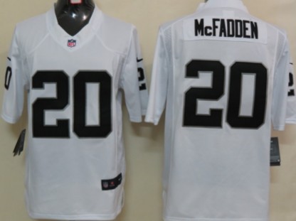 Nike Limited Oakland Raiders #20 Darren McFadden White Jerseys,We sell and wholesale Nike Limited Oakland Raiders #20 Darren McFadden White Jerseys on line form chian!
