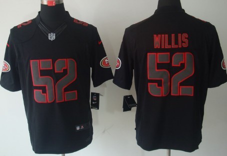 Nike Limited San Francisco 49ers #52 Patrick Willis Black Impact Jerseys,We sell and wholesale Nike Limited San Francisco 49ers #52 Patrick Willis Black Impact Jerseys on line form chian!