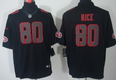 Nike Limited San Francisco 49ers #80 Jerry Rice Black Impact Jerseys,We sell and wholesale Nike Limited San Francisco 49ers #80 Jerry Rice Black Impact Jerseys on line form chian!
