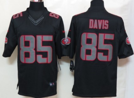 Nike Limited San Francisco 49ers #85 Vernon Davis Black Impact Jerseys,We sell and wholesale Nike Limited San Francisco 49ers #85 Vernon Davis Black Impact Jerseys on line form chian!