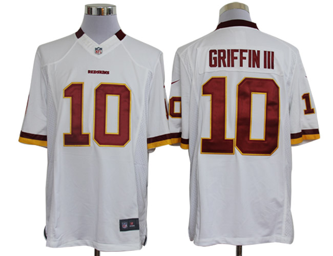 Nike Limited Washington Redskins #10 Robert Griffin III White Jerseys,We sell and wholesale Nike Limited Washington Redskins #10 Robert Griffin III White Jerseys on line form chian!