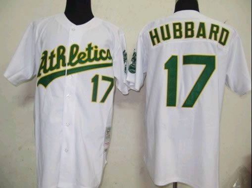 Oakland Athletics #17 Hubbard White M&N Jerseys,We sell and wholesale Oakland Athletics #17 Hubbard White M&N Jerseys on line form chian!