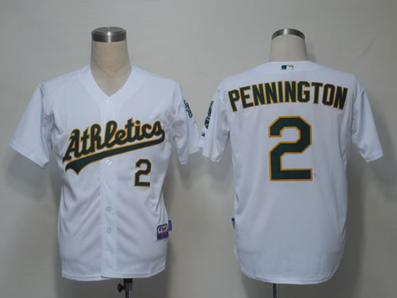 Oakland Athletics #2 Pennington White Cool Base Jerseys,We sell and wholesale Oakland Athletics #2 Pennington White Cool Base Jerseys on line form chian!