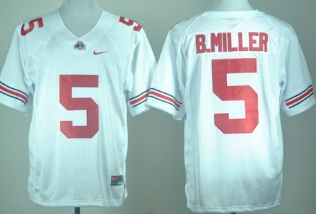 Ohio State Buckeyes #5 Baxton Miller White College Jerseys,We sell and wholesale Ohio State Buckeyes #5 Baxton Miller White College Jerseys on line form chian!