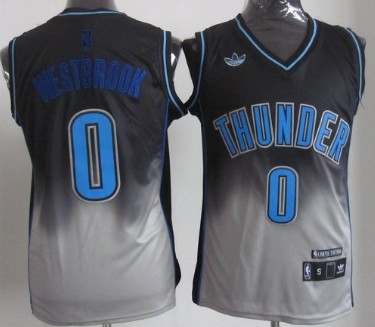 Oklahoma City Thunder #0 Russell Westbrook Black And Gray Fadeaway Fashion Jerseys,We sell and wholesale Oklahoma City Thunder #0 Russell Westbrook Black And Gray Fadeaway Fashion Jerseys on line form chian!
