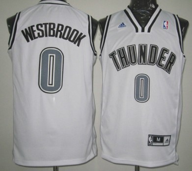 Oklahoma City Thunder #0 Russell Westbrook Revolution 30 Swingman White With Black Jerseys,We sell and wholesale Oklahoma City Thunder #0 Russell Westbrook Revolution 30 Swingman White With Black Jerseys on line form chian!