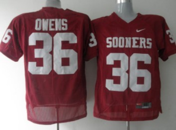 Oklahoma Sooners #36 Owens Red NCAA Jerseys,We sell and wholesale Oklahoma Sooners #36 Owens Red NCAA Jerseys on line form chian!