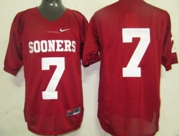 Oklahoma Sooners #7 Red NCAA Jerseys,We sell and wholesale Oklahoma Sooners #7 Red NCAA Jerseys on line form chian!