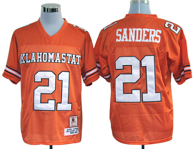 Oklahoma State Cowboys #21 Barry Sanders Orange Throwback NCAA Jerseys,We sell and wholesale Oklahoma State Cowboys #21 Barry Sanders Orange Throwback NCAA Jerseys on line form chian!