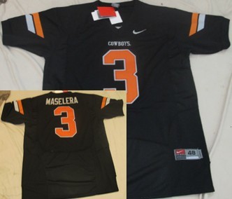 Oklahoma State Cowboys #3 Isaac Maselera Black NCAA Jerseys,We sell and wholesale Oklahoma State Cowboys #3 Isaac Maselera Black NCAA Jerseys on line form chian!