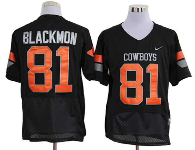 Oklahoma State Cowboys #81 Justin Blackmon Black NCAA Jerseys,We sell and wholesale Oklahoma State Cowboys #81 Justin Blackmon Black NCAA Jerseys on line form chian!