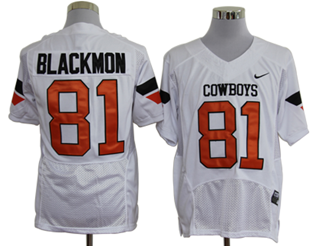 Oklahoma State Cowboys #81 Justin Blackmon White NCAA Jerseys,We sell and wholesale Oklahoma State Cowboys #81 Justin Blackmon White NCAA Jerseys on line form chian!