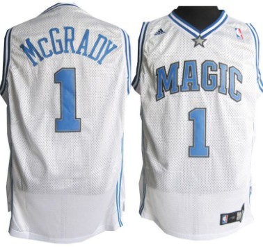 Orlando Magic #1 McGrady White Throwback Jerseys,We sell and wholesale Orlando Magic #1 McGrady White Throwback Jerseys on line form chian!