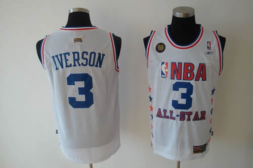 Philadelphia 76ers #3 Allen Iverson white All Star Jerseys,We sell and wholesale Philadelphia 76ers #3 Allen Iverson white All Star Jerseys on line form chian!