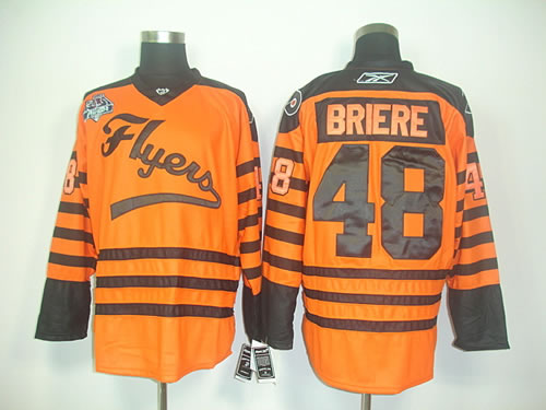 Philadelphia Flyers #48 Briere 2012 Winter Classic Orange Jersey,We sell and wholesale Philadelphia Flyers #48 Briere 2012 Winter Classic Orange Jersey on line form chian!