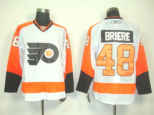 Philadelphia Flyers #48 Briere White Jerseys,We sell and wholesale Philadelphia Flyers #48 Briere White Jerseys on line form chian!
