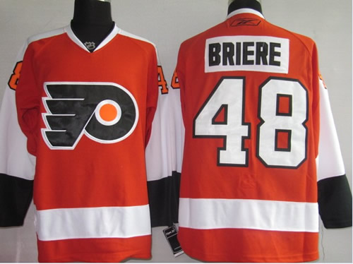 Philadelphia Flyers #48 Briere orange Jerseys,We sell and wholesale Philadelphia Flyers #48 Briere orange Jerseys on line form chian!