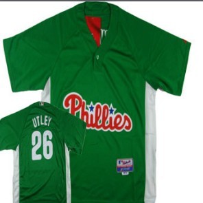 Philadelphia Phillies #26 Utley Green Jerseys,We sell and wholesale Philadelphia Phillies #26 Utley Green Jerseys on line form chian!