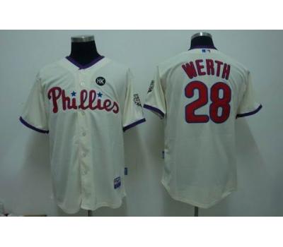 Philadelphia Phillies #28 Jayson Werth cream Jerseys,We sell and wholesale Philadelphia Phillies #28 Jayson Werth cream Jerseys on line form chian!