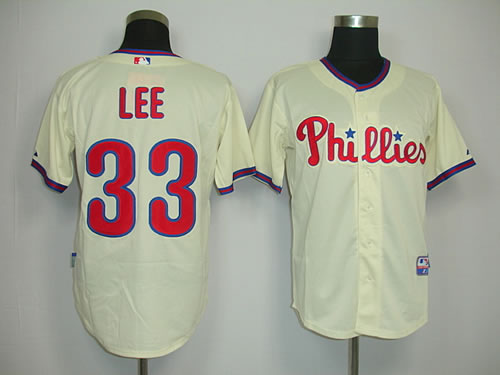 Philadelphia Phillies #33 Cliff Lee Cream Jerseys,We sell and wholesale Philadelphia Phillies #33 Cliff Lee Cream Jerseys on line form chian!