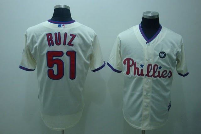 Philadelphia Phillies #51 Javi Ruiz cream Jerseys,We sell and wholesale Philadelphia Phillies #51 Javi Ruiz cream Jerseys on line form chian!