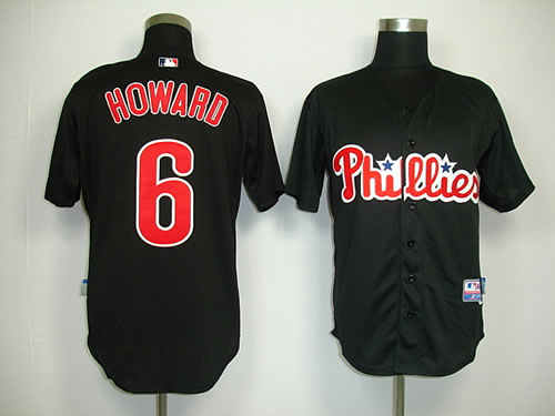 Philadelphia Phillies #6 Ryan Howard Authentic Black Jerseys,We sell and wholesale Philadelphia Phillies #6 Ryan Howard Authentic Black Jerseys on line form chian!
