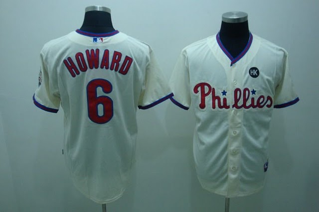Philadelphia Phillies #6 Ryan Howard cream Jerseys,We sell and wholesale Philadelphia Phillies #6 Ryan Howard cream Jerseys on line form chian!