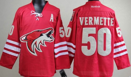 Phoenix Coyotes #50 Antoine Vermette Red Jerseys,We sell and wholesale Phoenix Coyotes #50 Antoine Vermette Red Jerseys on line form chian!