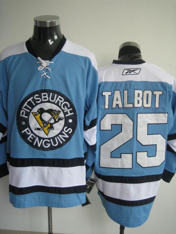Pittsburgh Penguins #25 Talbot blue Jerseys,We sell and wholesale Pittsburgh Penguins #25 Talbot blue Jerseys on line form chian!