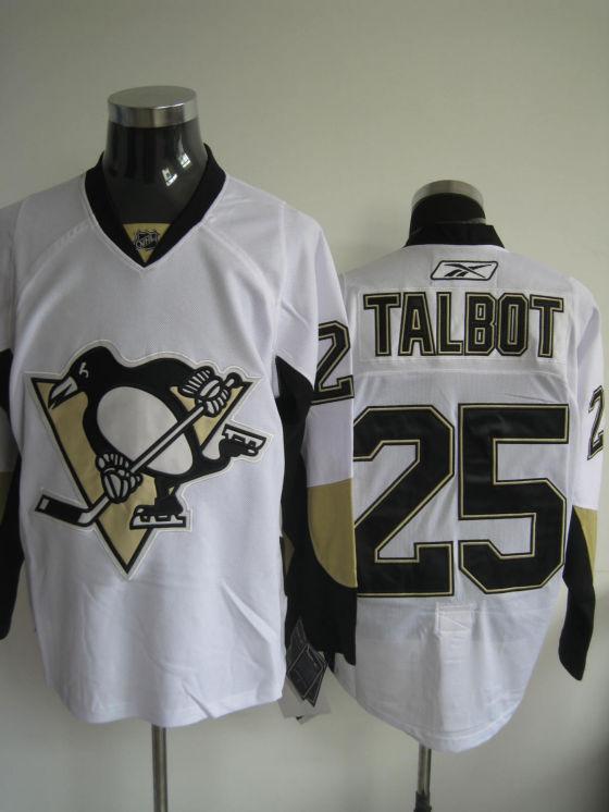 Pittsburgh Penguins #25 Talbot white Jerseys,We sell and wholesale Pittsburgh Penguins #25 Talbot white Jerseys on line form chian!