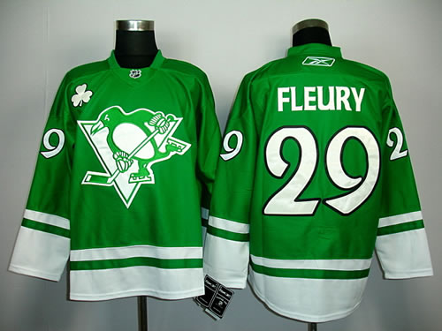 Pittsburgh Penguins #29 Fleury Green Jersey,We sell and wholesale Pittsburgh Penguins #29 Fleury Green Jersey on line form chian!