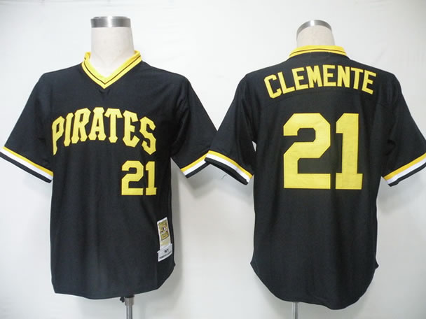 Pittsburgh Pirates #21 Clemente Black M&N Jerseys,We sell and wholesale Pittsburgh Pirates #21 Clemente Black M&N Jerseys on line form chian!