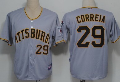 Pittsburgh Pirates #29 Kevin Correia Gray Jerseys,We sell and wholesale Pittsburgh Pirates #29 Kevin Correia Gray Jerseys on line form chian!