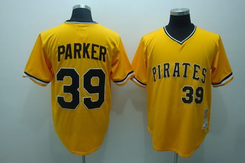 Pittsburgh Pirates #39 Parker Yellow M&N Jerseys,We sell and wholesale Pittsburgh Pirates #39 Parker Yellow M&N Jerseys on line form chian!