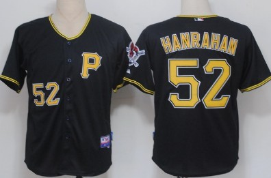 Pittsburgh Pirates #52 Joel Hanrahan Black Jerseys,We sell and wholesale Pittsburgh Pirates #52 Joel Hanrahan Black Jerseys on line form chian!