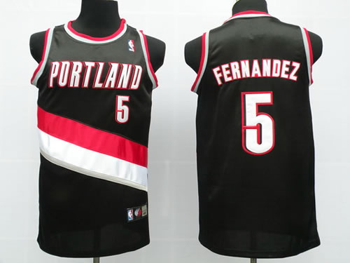 Portland TrailBlazers #5 Fernandez black Jerseys,We sell and wholesale Portland TrailBlazers #5 Fernandez black Jerseys on line form chian!